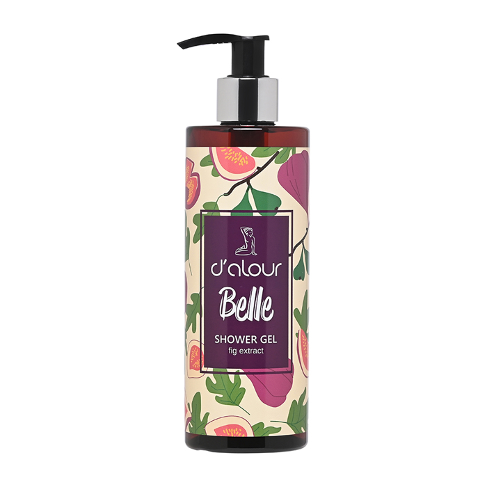 d’alour Belle Shower Gel  Απαλό Αναζωογονητικό Αφρόλουτρο με Φυτικά Εκχυλίσματα από Φύλλα Ελιάς και Σύκο για Απαλή Επιδερμίδα και Άρωμα που Διαρκεί 300ml